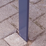 thumbnail of Fahrradanlehnbügel 115 x 76 cm Flachstahl 13 mm Anthrazit Einbetonieren Fahrradständer Parker Typ H