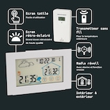 thumbnail of Station météo numérique intérieur / extérieur Fackelmann Tecno