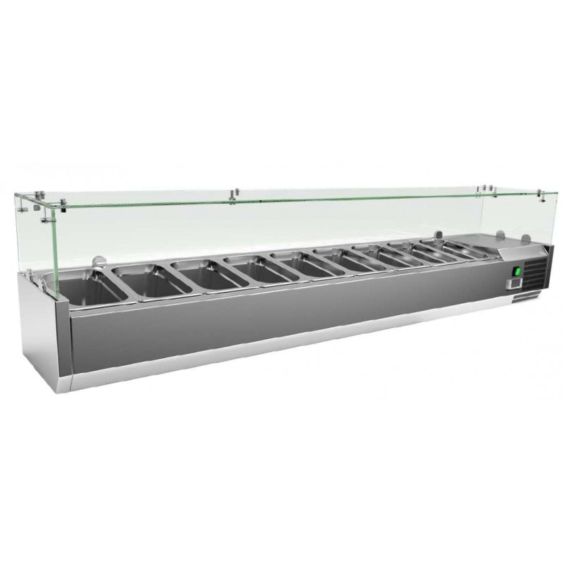 Vitrina horizontal 8 cubetas – 180 W – 1800x335x440mm