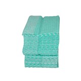 thumbnail of Grüne Welle, Universaltücher mit Textilcharakter, grün-weiß, 55 % Viskose, 45 % Polyester, ca. 50x58 cm, 100 Tücher