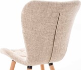 thumbnail of CHEFGASTRO 4er-Set Esszimmerstuhl SANTA FE Stoff natura HxBxT 88x50x63cm Stoff Creme Küchenstuhl