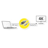 thumbnail of ROLINE GOLD USB Typ C - DisplayPort Adapterkabel, v1.2, ST/ST, 1 m