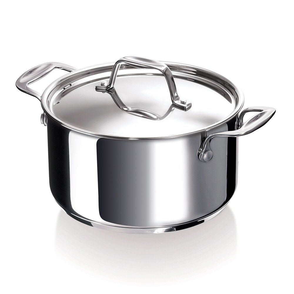 Faitout 18 cm en inox chef -  Argent / Métallique Rond Acier Beka 20.50x20.50 cm