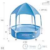 thumbnail of Piscina desmontable hexagonal 700 L c/toldo desmontable Canopy Metal Frame INTEX