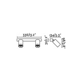 thumbnail of Faro Barcelona - Par de Spots Ajustáveis ​​Stan 2 GU10 máx. 5Wx2 - Metal, Instalação em Parede ou Teto, Lâmpada Não Inclusa - Preto