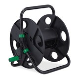 thumbnail of Relaxdays Schlauchtrommel, für 30 m 1/2" Schlauch, Stahl, Kunststoff, Schlauchhalter, HBT: 38 x 42 x 31 cm, schwarz/grün