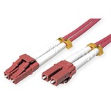 thumbnail of ROLINE LWL-Kabel 50/125µm OM4, LC/LC, stahlarmiert, LSOH, violett, 15 m