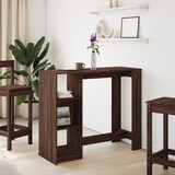 thumbnail of Table de bar avec étagère chêne marron bois d'ingénierie Modèle Boréal Prestige Pro