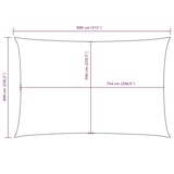 thumbnail of Toldo de vela rectangular tela Oxford beige 6x8 m