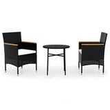 thumbnail of Helloshop26 - Conjunto de comedor/muebles de jardín de 3 piezas de mimbre de resina negra 02_0014755
