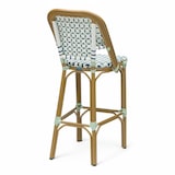 thumbnail of Barhocker ST GERMAIN - Blau und Weißes Flechtmuster