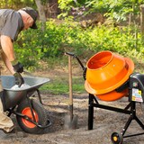 thumbnail of EBERTH Betonmischer 65L, elektrisch, 220W, Stahlkonstruktion mit Handrad & breiter Fußplatte, kompakter Profi-Zementmischer