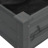 thumbnail of Helloshop26 - Hochbeet-Pflanzkasten für Pflanzen Blumen Terrasse Garten 240 x 60 x 25 cm massives Tannenholz grau 02_0039846