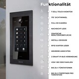 thumbnail of HD Video Türsprechanlage mit Touchscreen und RFID für 2 Familienhaus, 2x Monitore, Balter EVO HD Touch Schwarz