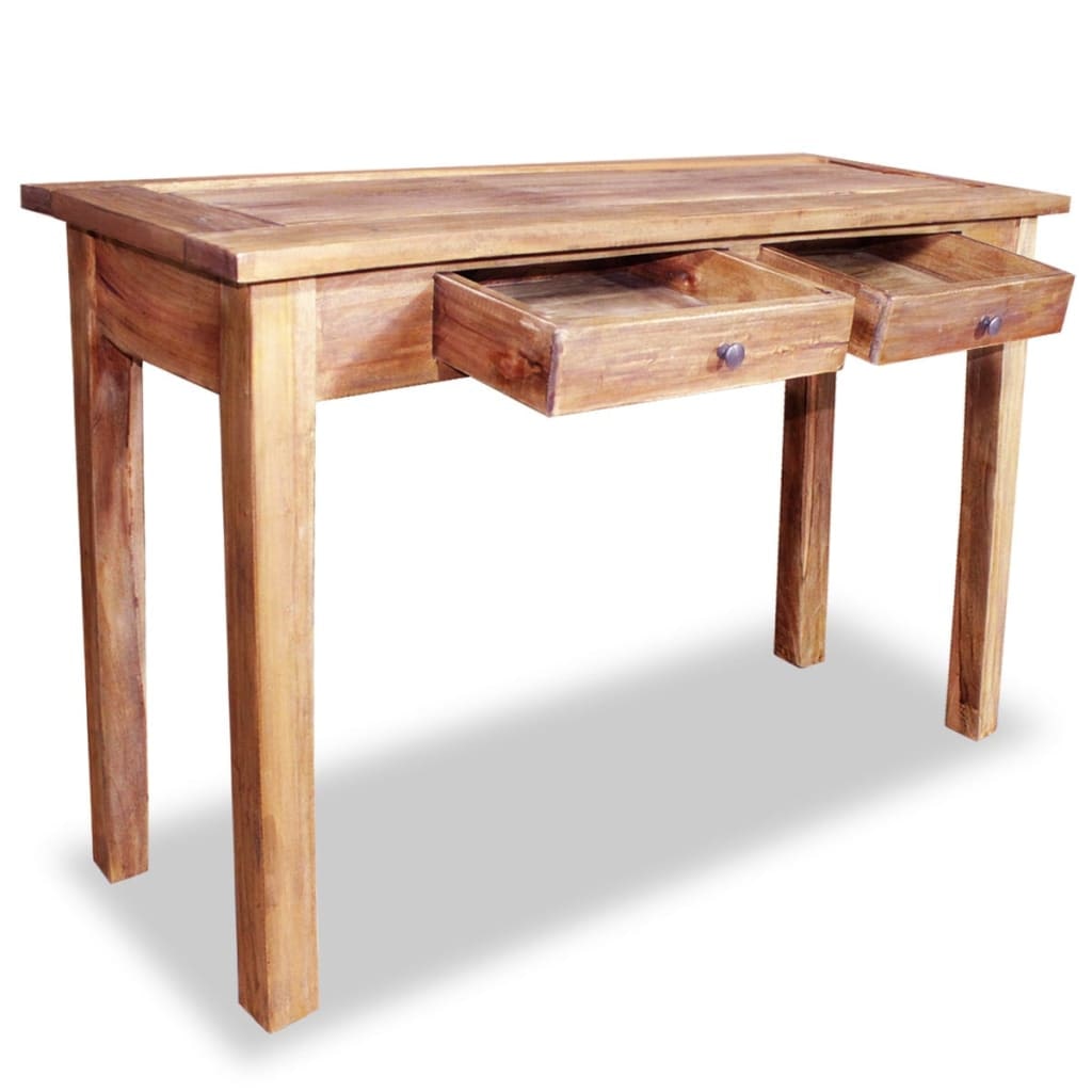 Table console bois d'acajou massif 123x42x75 cm Modèle Orion Classic
