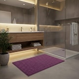 thumbnail of WellHome - Tappeto da bagno in microfibra 40x60 cm colore Viola - Oruga