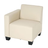 thumbnail of Sofá modular 4 plazas Lyon, polipiel ~ crema