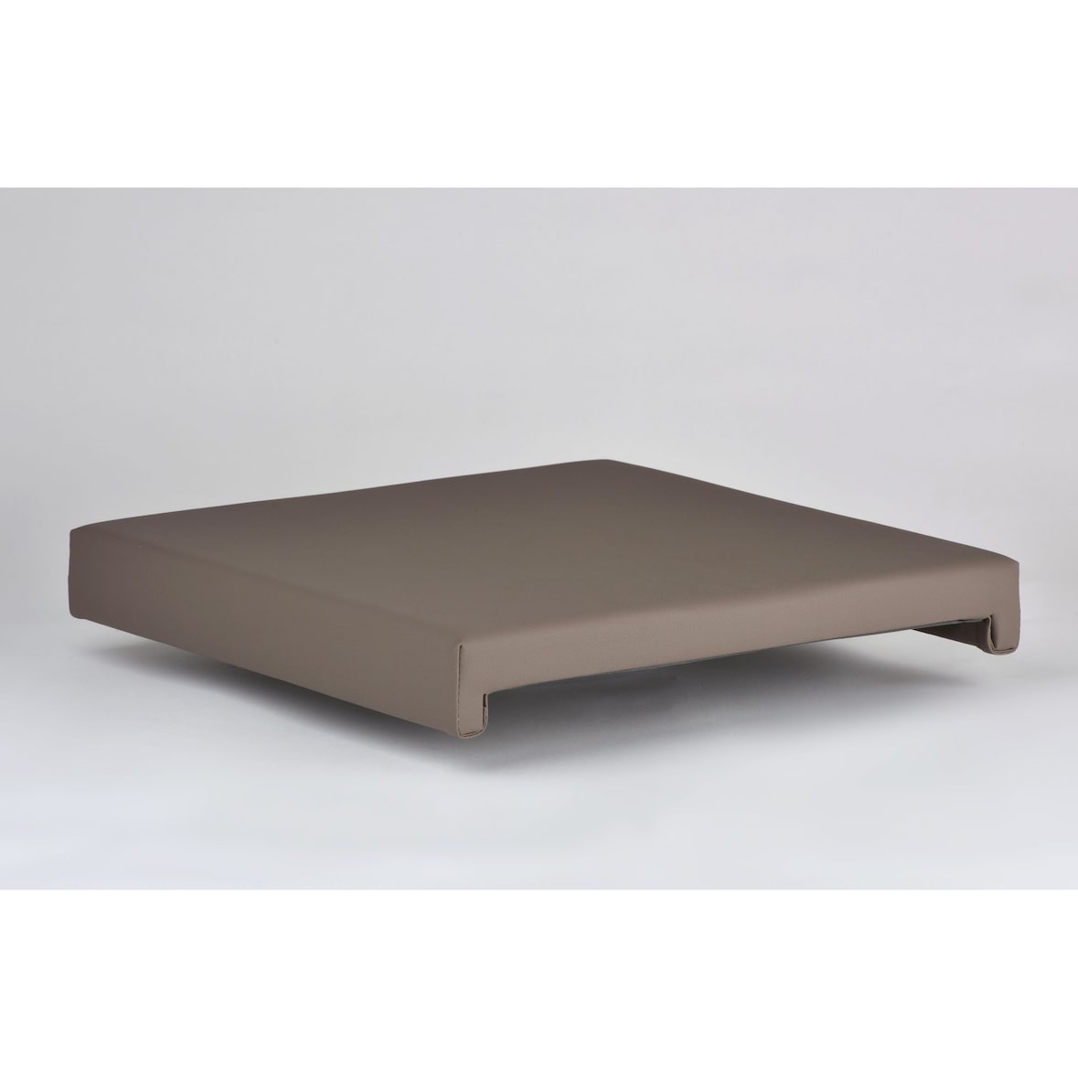 Lycce Bankauflage TAUPE Klemmkissen Sitzkissen zum fest klemmen mit 2 Leisten 37cm Klemmtiefe Kunstleder 100.000 Scheuertouren