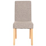 thumbnail of 2er-Set Esszimmerstuhl Stuhl Küchenstuhl klassisch und zeitlos  | HxBxT 90x43x56cm | Sitzhöhe 45cm |  Textil  |  helle Beine |  Grau
