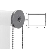 thumbnail of Rocada cortina enrollable 220cm largo x 200cm alto  - cortina color blanco con mecánico gris