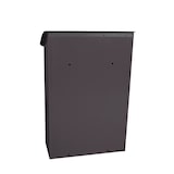 thumbnail of PROREGAL Wandbriefkasten Lugon aus verzinktem Stahl mit Namensschild | HxBxT 42,4x29,1x17cm | Einwurföffnung 25x4cm | Anthrazit
