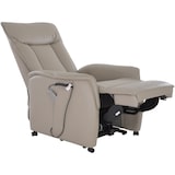 thumbnail of Fernsehsessel mit Aufstehhilfe, Relaxsessel mit Liegefunktion, mit 2 Motoren, 120 kg belastbar, Leder/Kunstleder, Naturgrau, Raburg Marie