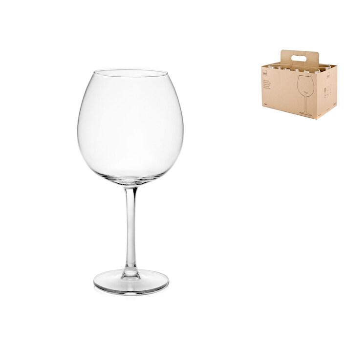 Konfekt 6 xxl klar glas kelche cl 72