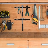 thumbnail of Relaxdays Magnetleiste 3er Set, je 30 cm lang, Stahl, Messerhalter für Werkzeug & Messer, an die Wand schrauben, schwarz