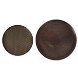 thumbnail of Set de 2 plateaux décoratif Ali -  Multicolore  Métal Amadeus 15.00x15.00 cm