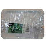 thumbnail of PAPSTAR 250 Teller, Pappe "pure" eckig 18 cm x 26 cm weiss