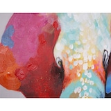 thumbnail of Ölgemälde Elefant II, 100% handgemaltes Wandbild Gemälde XL, 140x70cm
