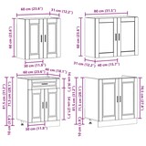 thumbnail of vidaXL 4-tlg. Küchenschrank-Set Porto Altholz-Optik Holzwerkstoff
