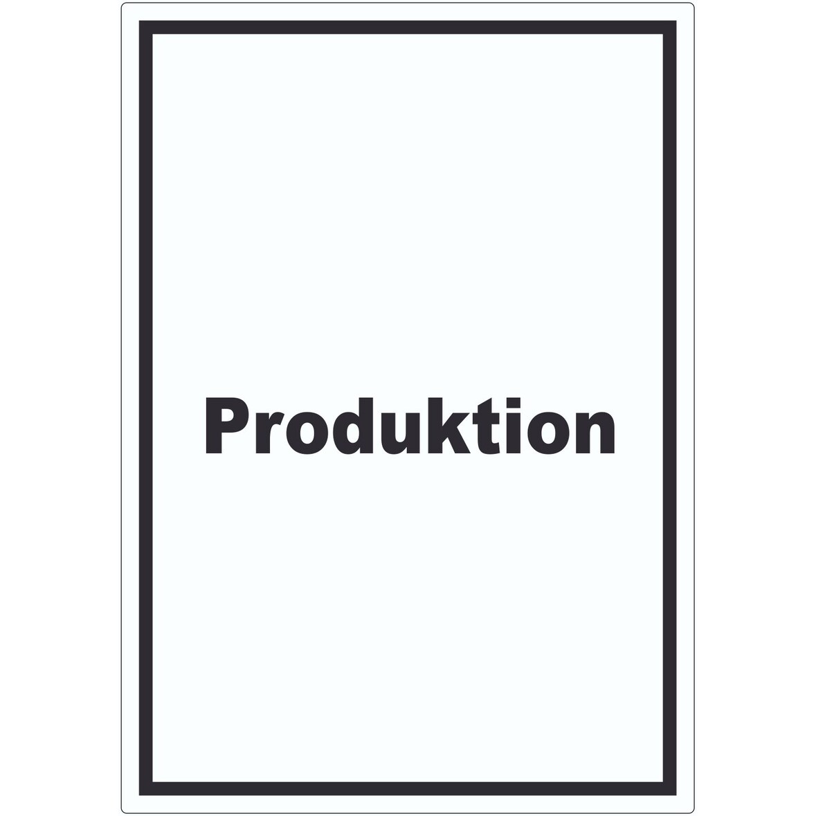 Produktion Aufkleber mit Text Herstellung Fertigung hochkant A4 (210x297mm)