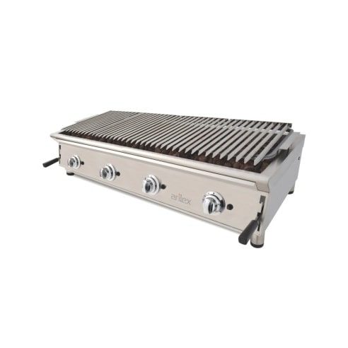Grill pierre de lave avec grille inox 130 cm| Arilex - 130BAR