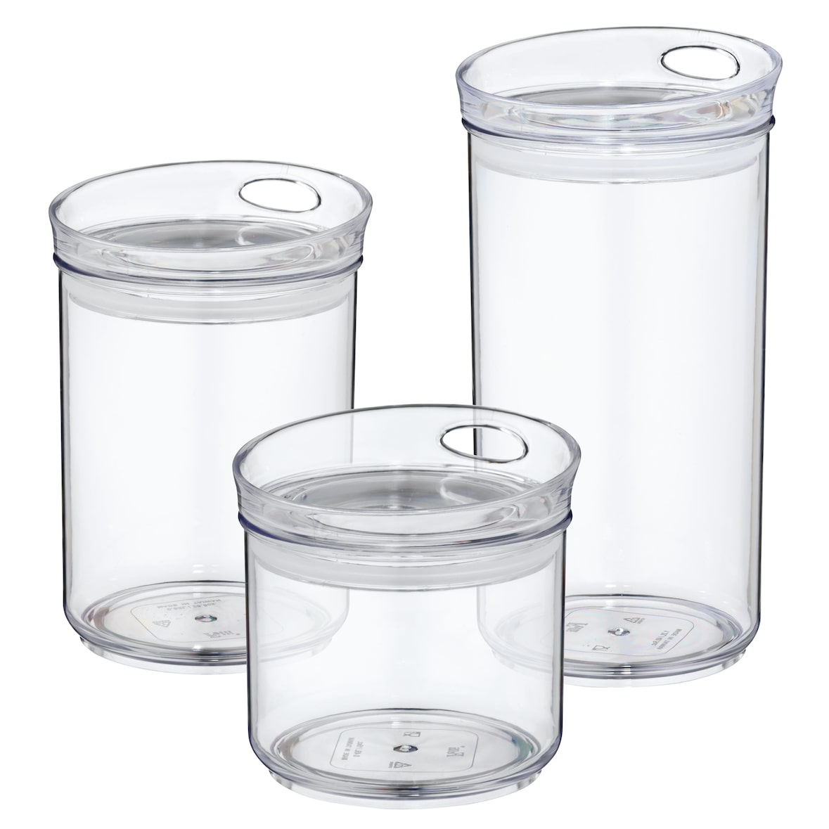 3tlg. Set Vorratsdosen Jule rund - 500ml + 800ml + 1,2L - 12054 +12055 + 12056