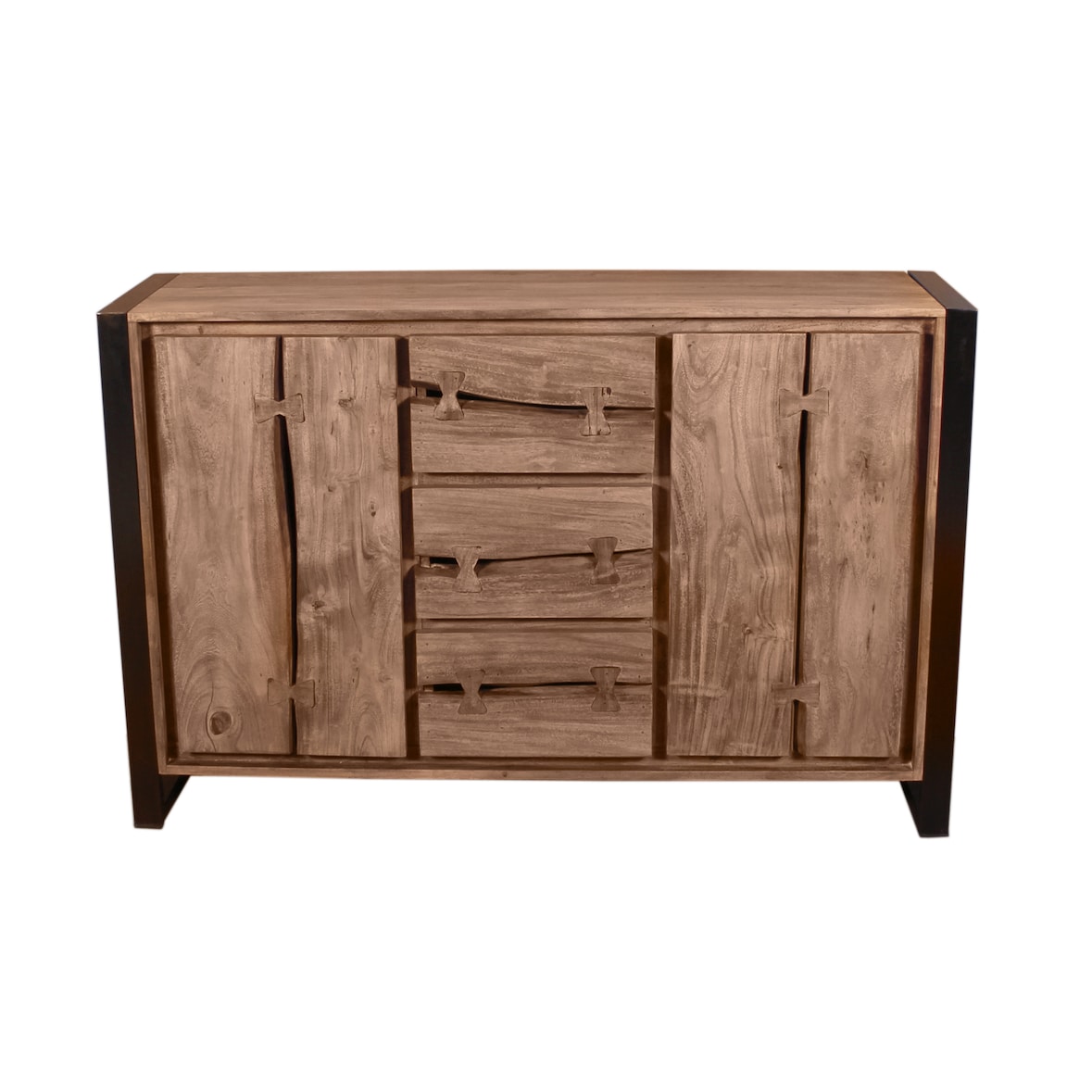 SIT Möbel Sideboard Akazie | L 140 x B 40 x H 90 cm | 11803-01 | Serie NATURAL EDGE