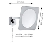 thumbnail of Paulmann Miroir cosmétique LED Bela Avec ampoule IP44  3000K 260lm 230V 5,7W  Chrome#Blanc#Miroir 70468