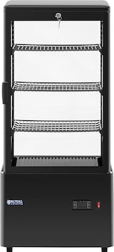 thumbnail of Royal Catering Kühlvitrine - 78 L -  - 4 Ebenen - schwarz - abschließbar