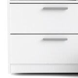 thumbnail of Line Kleiderschrank Schiebetürenschrank mit 2 Türen und 4 Schubladen, weiss.