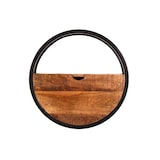 thumbnail of SIT Möbel Wandplank | rond | 1 lade | Mangohout naturel | Frame metaal zwart | B 50 x D 20 x H 50 cm | 14366-01 | Serie SIDNEY