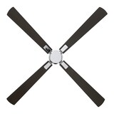 thumbnail of Deckenventilator mit WLAN CasaFan ECO NEO III 152 cm 948337 W Motor aus gebürstetem Chrom / Wendeflügel aus Wenge und Silber