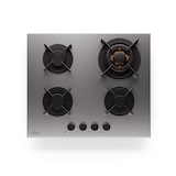 thumbnail of Goldflame 4 Gaskochfeld 4-flammig autark Erdgas/Propangas Edelstahl Silber