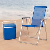thumbnail of Cadeira de praia azul dobrável Aktive Beach