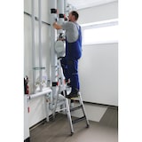 thumbnail of PROREGAL Stufen-Stehleiter 250 kg einseitig begehbar mit clip-step R13 6 Stufen