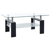 thumbnail of vidaXL Salontafel zwart transparant 95x55x40 cm gehard glas