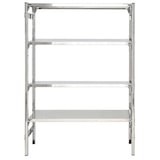 thumbnail of Scaffale inox con piani lisci a norma HACCP per settore alimentare cm. 130x40x200h