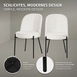 thumbnail of ML-Design Esszimmerstühle 2er-Set Beige, gepolstert, Polyesterbezug, Metallbeine, mit Rückenlehne – Küchen-/Wohnzimmerstuhl