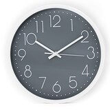 thumbnail of Intirilife Wanduhr in Weiß - Grau mit 30,5 cm Durchmesser - Praktische Zeitanzeige Chronometer