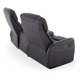 thumbnail of Kinosessel, 2er-Fernsehsessel mit mechanischer Relaxfunktion, Easy-Lift, für 2 Personen, 2 Getränkehalter, Kunstleder in Schwarz, Raburg Maxx