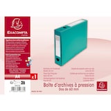 thumbnail of Exacompta 59633E 10x Archivbox mit Druckknopf aus PP 700µ, Rücken 60mm, blickdicht, 25x33cm für DIN A4 - Grün